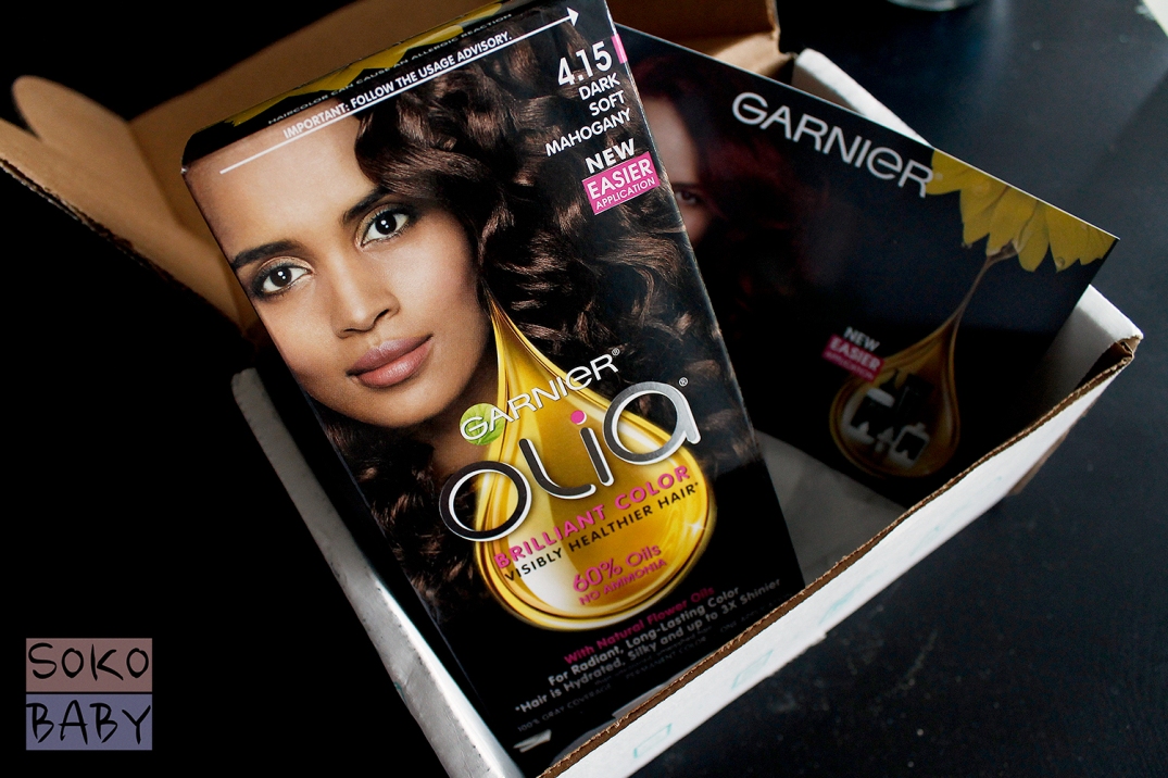 Influenster] Garnier Olia- Dark Mahogany Hair Dye